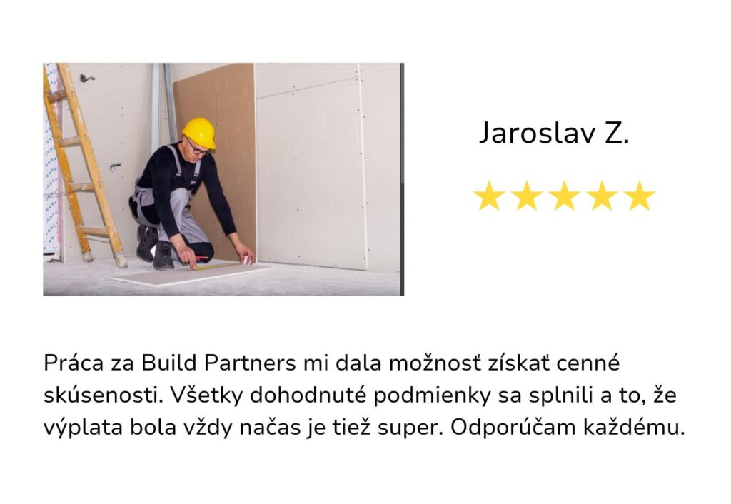 recenzia build partners práca sadrokartonista II