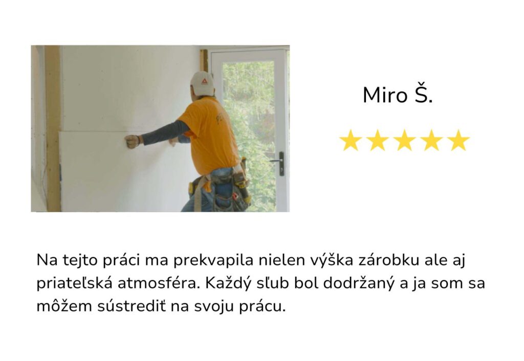 recenzia build partners práca sadrokartonista III